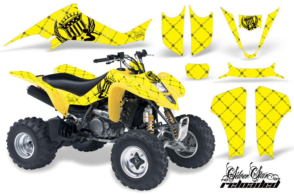 Suzuki LTZ 400 03-08 Graphics Reloaded BlackYellowBG